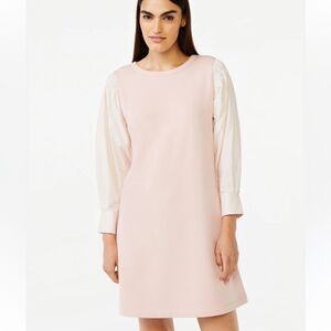 NEW Free Assembly Smocked Mini Dress with Square Shoulders Women’s Large